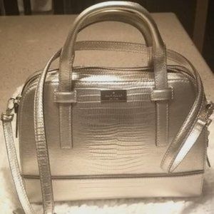Brand NEW Kate Spade Small Felix Riverside Street Whitegold Satchel Handbag NWT
